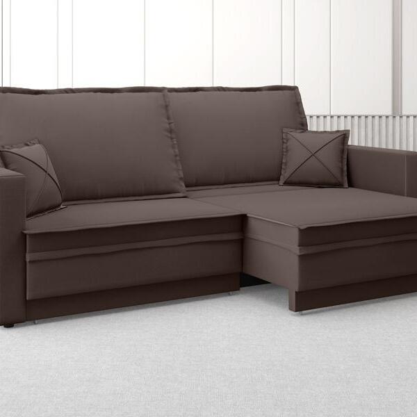 Sofá Opium 2,40m Sem Caixa, Retrátil E Reclinável Velosuede C