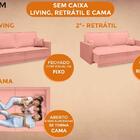 Sofá Opium 2,40m Sem Caixa, Retrátil E Reclinável Velosuede R