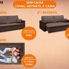 Sofá Opium 2,60m Sem Caixa, Retrátil E Reclinável Velosuede C