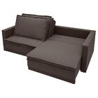 Sofá Opium 2,60m Sem Caixa, Retrátil E Reclinável Velosuede C