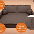 Sofá Opium 2,60m Sem Caixa, Retrátil E Reclinável Velosuede C