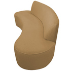 Sofá Orgânico 02 Lugares 150cm Mônaco Bouclé Camel Claro - Ne