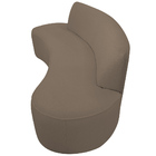 Sofá Orgânico 03 Lugares 210cm Mônaco Bouclé Marrom - Nexta C