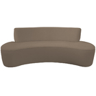 Sofá Orgânico 03 Lugares 210cm Mônaco Bouclé Marrom - Nexta C