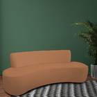 Sofá Orgânico 03 Lugares 210cm Mônaco Bouclé Terracota - Next