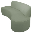 Sofá Orgânico 04 Lugares 230cm Mônaco Bouclé Verde Claro - Ne