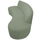 Sofá Orgânico 04 Lugares 230cm Mônaco Bouclé Verde Claro - Ne