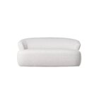 Sofá Orgânico 2 Lugares 160cm Zoe Espresso Móveis Off White