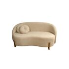 Sofá Orgânico 2 Lugares C/2 Almofadas Curvo Sala Recepção Ams