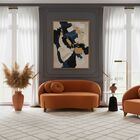 Sofá Orgânico 2 Lugares C/2 Almofadas Curvo Sala Recepção Ams