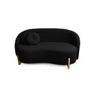 Sofá Orgânico 2 Lugares C/2 Almofadas Curvo Sala Recepção Ams