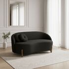 Sofá Orgânico 2 Lugares C/2 Almofadas Curvo Sala Recepção Ams