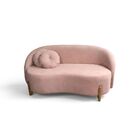 Sofá Orgânico 2 Lugares C/2 Almofadas Curvo Sala Recepção Ams