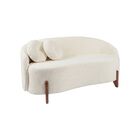 Sofá Orgânico 2 Lugares C/2 Almofadas Curvo Sala Recepção Ams