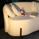 Sofá Orgânico 2 Lugares C/2 Almofadas Curvo Sala Recepção Ams