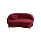 Sofá Orgânico 2 Lugares C/2 Almofadas Curvo Sala Recepção Ams