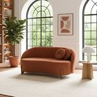 Sofá Orgânico 2 Lugares C/2 Almofadas Curvo Sala Recepção Ams