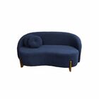 Sofá Orgânico 2 Lugares C/2 Almofadas Curvo Sala Recepção Ams