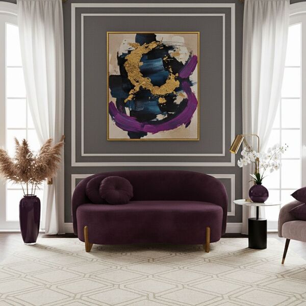 Sofá Orgânico 2 Lugares C/2 Almofadas Curvo Sala Recepção Ams