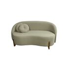 Sofá Orgânico 2 Lugares C/2 Almofadas Curvo Sala Recepção Ams