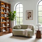 Sofá Orgânico 2 Lugares C/2 Almofadas Curvo Sala Recepção Ams