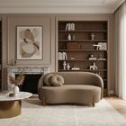 Sofá Orgânico 2 Lugares C/2 Almofadas Curvo Sala Recepção Ams