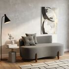 Sofá Orgânico 2 Lugares C/2 Almofadas Curvo Sala Recepção Lun