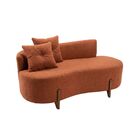 Sofá Orgânico 2 Lugares C/2 Almofadas Curvo Sala Recepção Lun