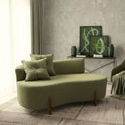 Sofá Orgânico 2 Lugares C/2 Almofadas Curvo Sala Recepção Lun