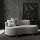 Sofá Orgânico 2 Lugares C/2 Almofadas Curvo Sala Recepção Lun