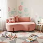 Sofá Orgânico 2 Lugares C/2 Almofadas Curvo Sala Recepção Lun