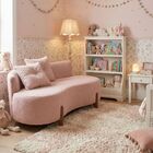 Sofá Orgânico 2 Lugares C/2 Almofadas Curvo Sala Recepção Lun