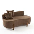 Sofá Orgânico 2 Lugares C/2 Almofadas Curvo Sala Recepção Lun