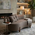 Sofá Orgânico 2 Lugares C/2 Almofadas Curvo Sala Recepção Lun