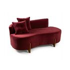 Sofá Orgânico 2 Lugares C/2 Almofadas Curvo Sala Recepção Lun