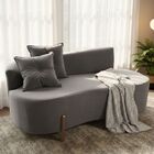 Sofá Orgânico 2 Lugares C/2 Almofadas Curvo Sala Recepção Lun