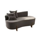 Sofá Orgânico 2 Lugares C/2 Almofadas Curvo Sala Recepção Lun