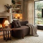 Sofá Orgânico 2 Lugares C/2 Almofadas Curvo Sala Recepção Lun