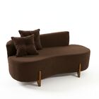 Sofá Orgânico 2 Lugares C/2 Almofadas Curvo Sala Recepção Lun