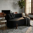 Sofá Orgânico 2 Lugares C/2 Almofadas Curvo Sala Recepção Lun