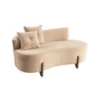 Sofá Orgânico 2 Lugares C/2 Almofadas Curvo Sala Recepção Lun