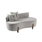 Sofá Orgânico 2 Lugares C/2 Almofadas Curvo Sala Recepção Lun