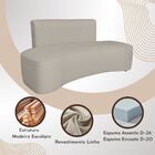 Sofá Orgânico Curvo Feijão Sala Elegante 3 Lugares Recepção C