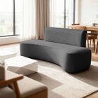 Sofá Orgânico Curvo Feijão Sala Elegante 3 Lugares Recepção C