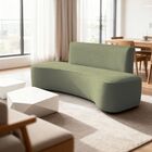 Sofá Orgânico Curvo Feijão Sala Elegante 3 Lugares Recepção M