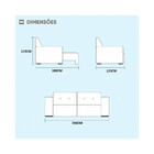 Sofá Orion 4 Lugares Retrátil E Reclinável 2.50m Zara