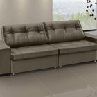 Sofá Orion - Retrátil / Reclinável 240 Cm Veludo Marrom