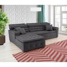 Sofá Orlando 2.20x1.90m Com Chaise, Retrátil E Reclinável - C