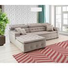 Sofá Orlando 2.20x2.10m Com Chaise, Retrátil E Reclinável - A