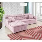 Sofá Orlando 2.80x1.70m Com Chaise, Retrátil E Reclinável - R